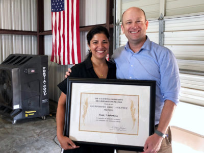 Frank Rehermann honored at Rice Field Day