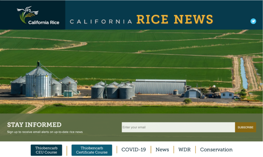 Thiobencarb Stewardship Training now linked to CalRiceNews