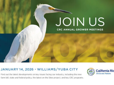 CRC Grower Meetings will be held on January 14